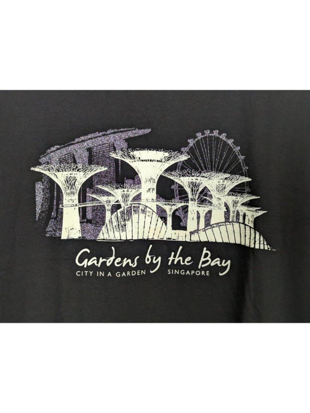 Gardens by the Bay cotton City in a Garden Singapore black Tshirt size M - Picture 2 of 9